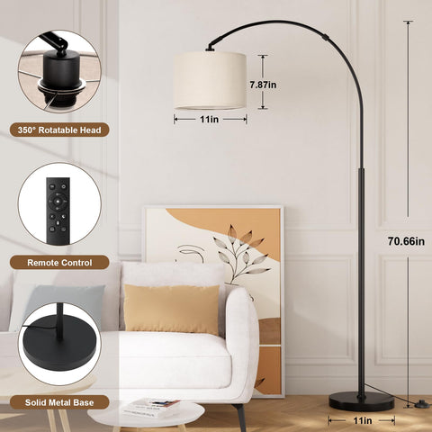 Ambimall arc lamp rotating head for flexible lighting angles