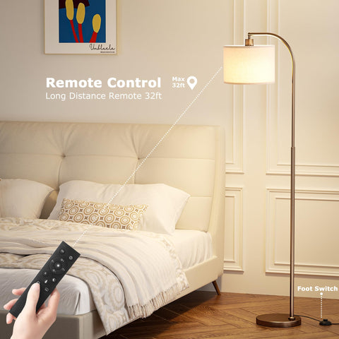 Ambimall Arc lamp head rotated to adjust light angles precisely.