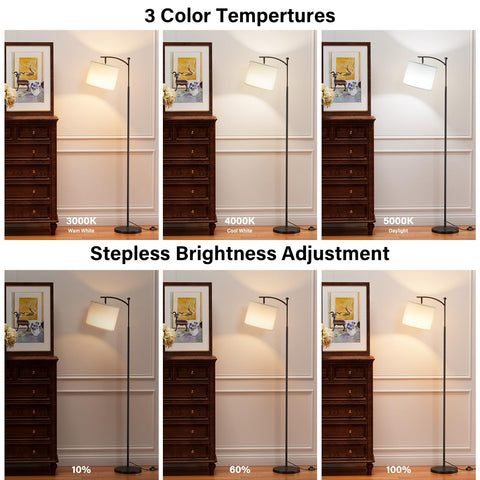 Ambimall lamp with adjustable color temperature for warm to cool light.