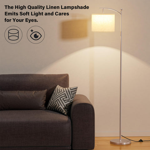 Ambimall easy assembly floor lamp installs quickly with no tools.