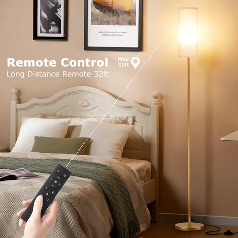 Ambimall floor lamp with a one-hour timer for easy evening routines.