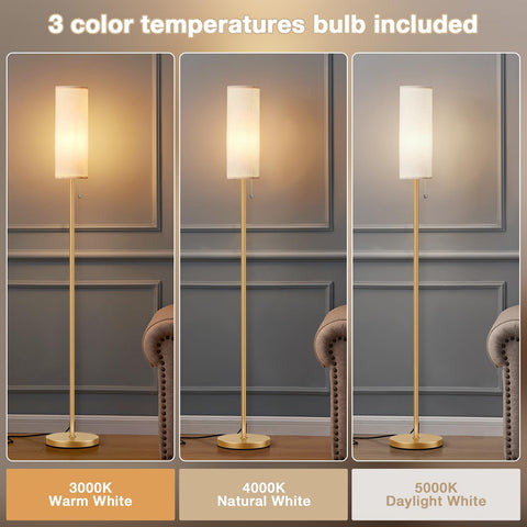 Ambimall floor lamp showing 3-color temperature control for customizable ambiance