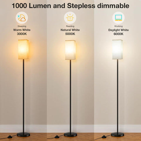Ambimall beige lampshade creates soft, inviting ambience for living spaces
