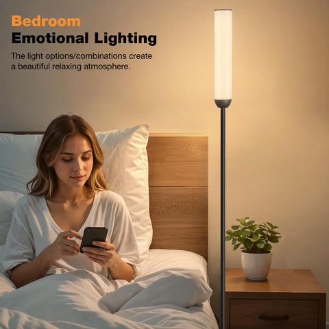 Ambimall floor lamp with color temperature range 3000K-6500K for any mood.