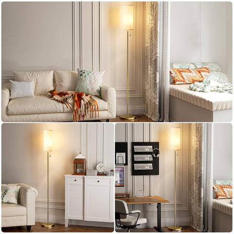 Ambimall floor lamp assembled with tool-free setup