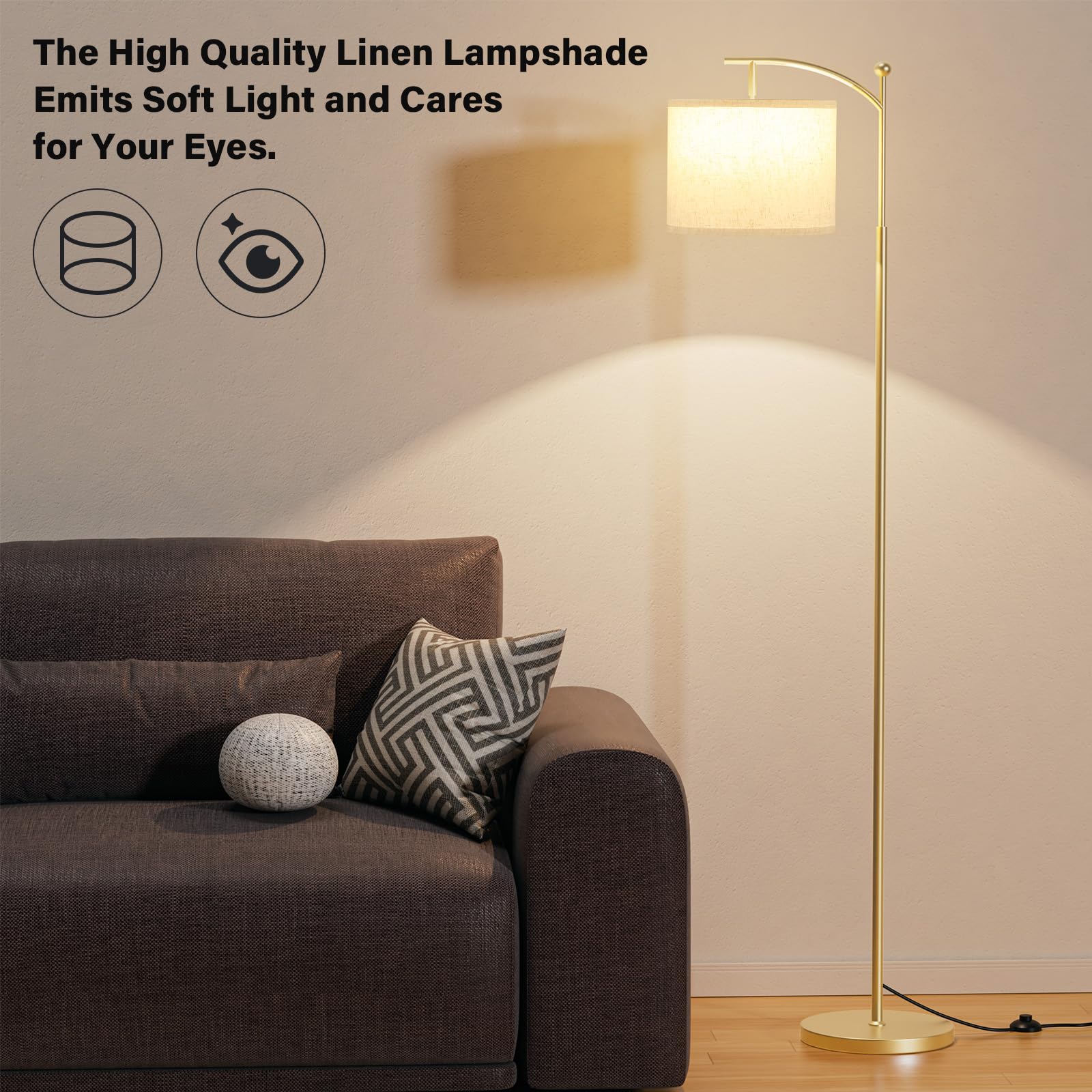 Ambimall floor lamp easy installation with tool-free setup for quick assembly