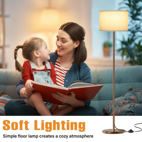 Ambimall floor lamp featuring a foot pedal switch for easy hands free control