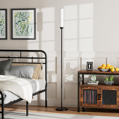 Ambimall floor lamp features a convenient foot switch for quick on/off.