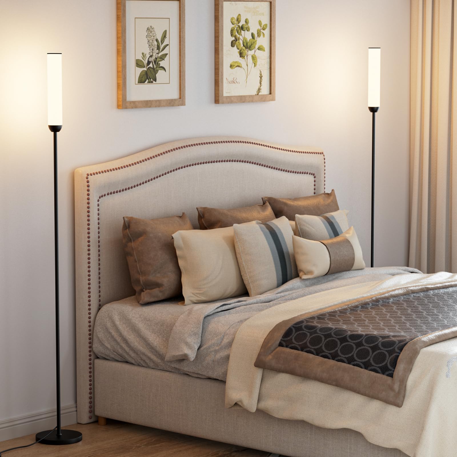 Ambimall floor lamp with foot switch offers hands-free control.
