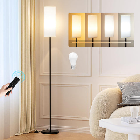 Ambimall floor lamp with remote control for easy room ambiance adjustments.