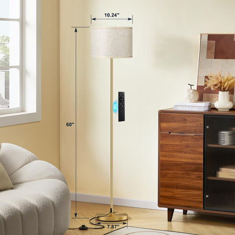 Ambimall floor lamp remote control shown for convenient lighting adjustments.
