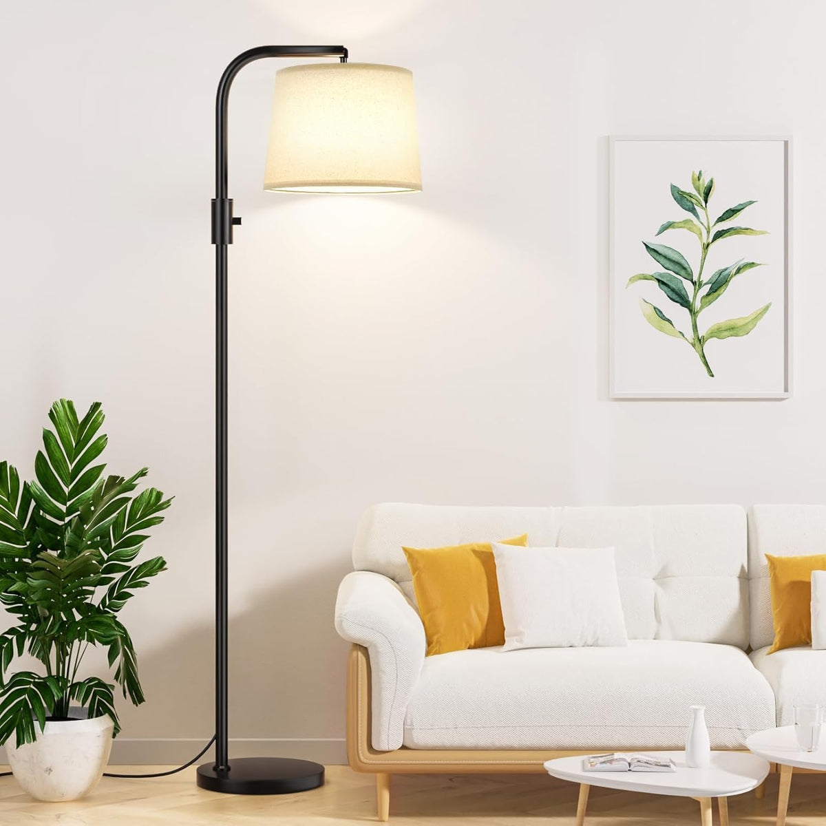 Ambimall fully dimmable floor lamp with rotary switch for customizable brightness