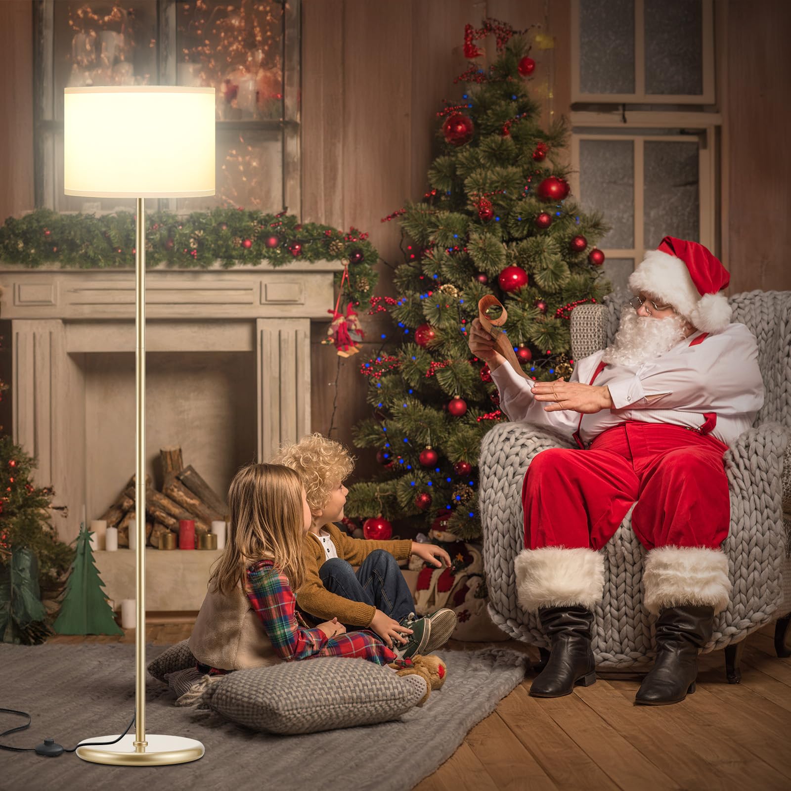 Ambimall LED floor lamp delivers energy-efficient ambient lighting.