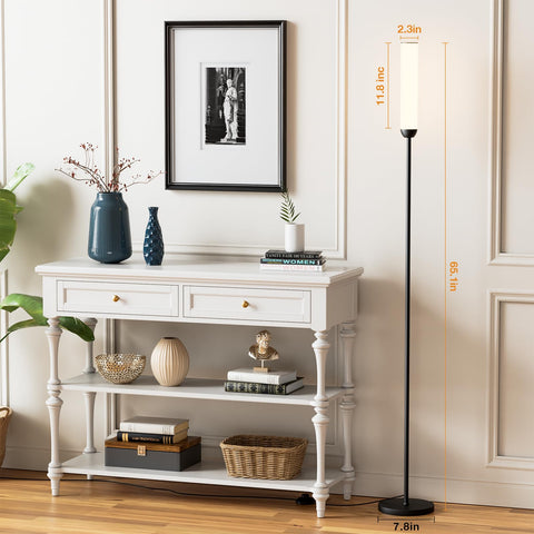 Ambimall LED floor lamp delivers 1050 lumens for bright reading.