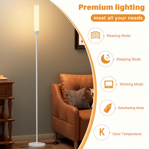Ambimall lamp base provides stable placement in bedrooms and offices.