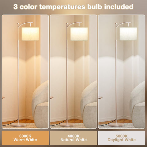 Ambimall light gold pole floor lamp adds elegant accent lighting for modern rooms.