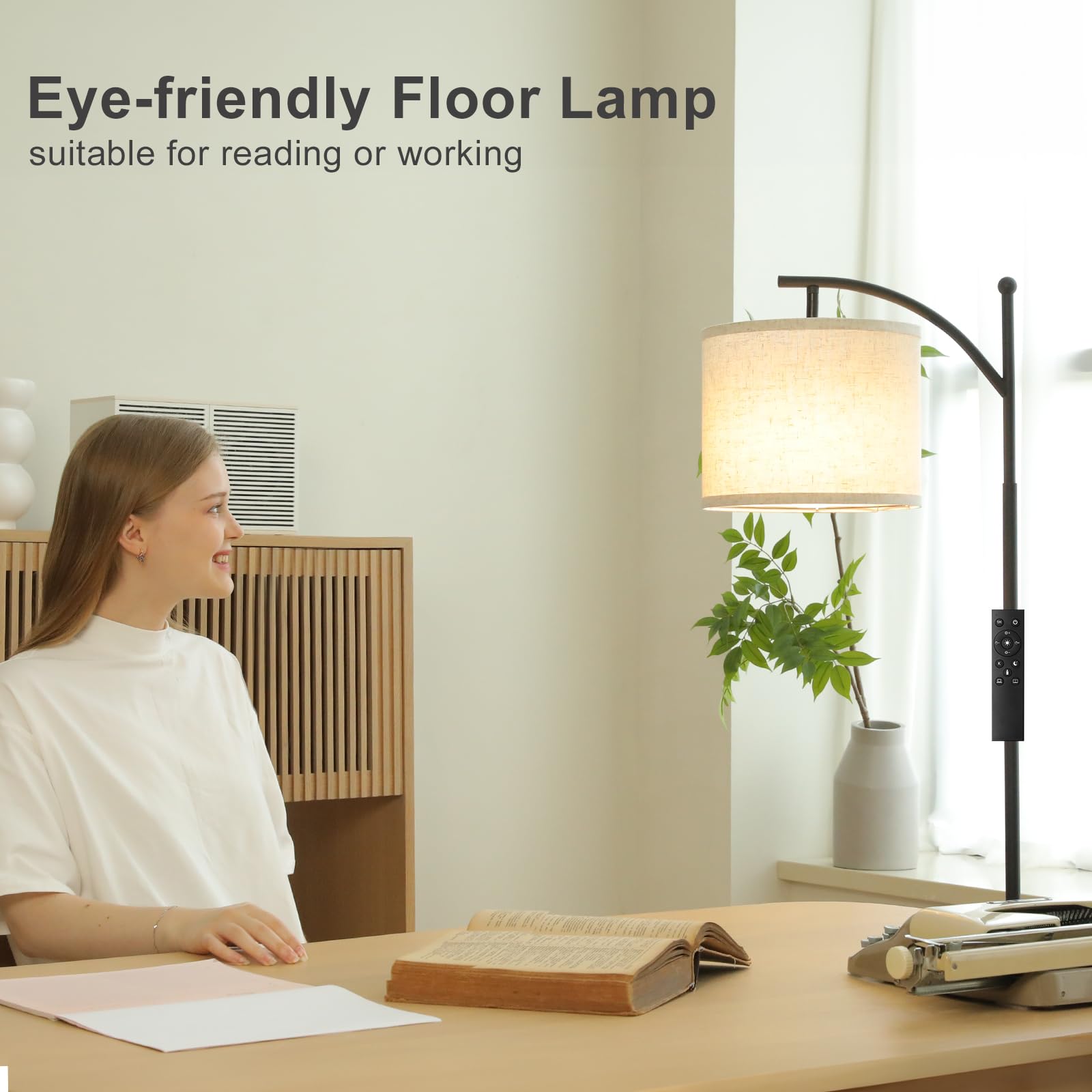 Ambimall magnetic remote sits on metal surface for quick brightness changes.