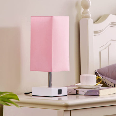 Ambimall modern pink lamp adds style to rooms.