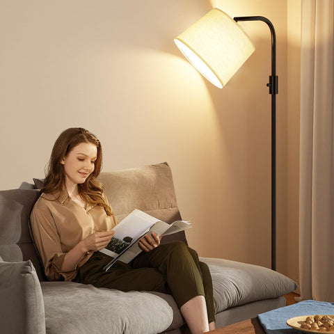 Ambimall floor lamp with adjustable height for reading and work zones