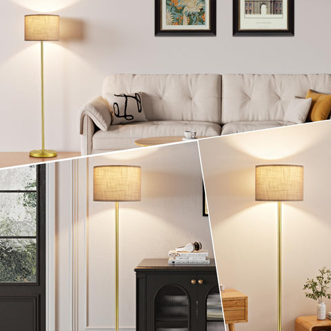 Slim, space-saving design of the Ambimall lamp fits beside seating.