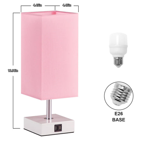 Ambimall lamp with USB-A and USB-C ports for charging.
