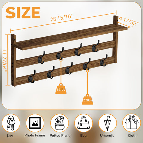AMBIRD coat rack in entryway used for daily essentials