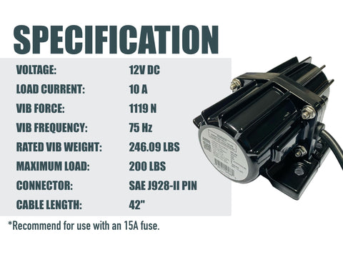 AMBITIONMOTOR VIB200 cable with SAE J928 connector for easy installation