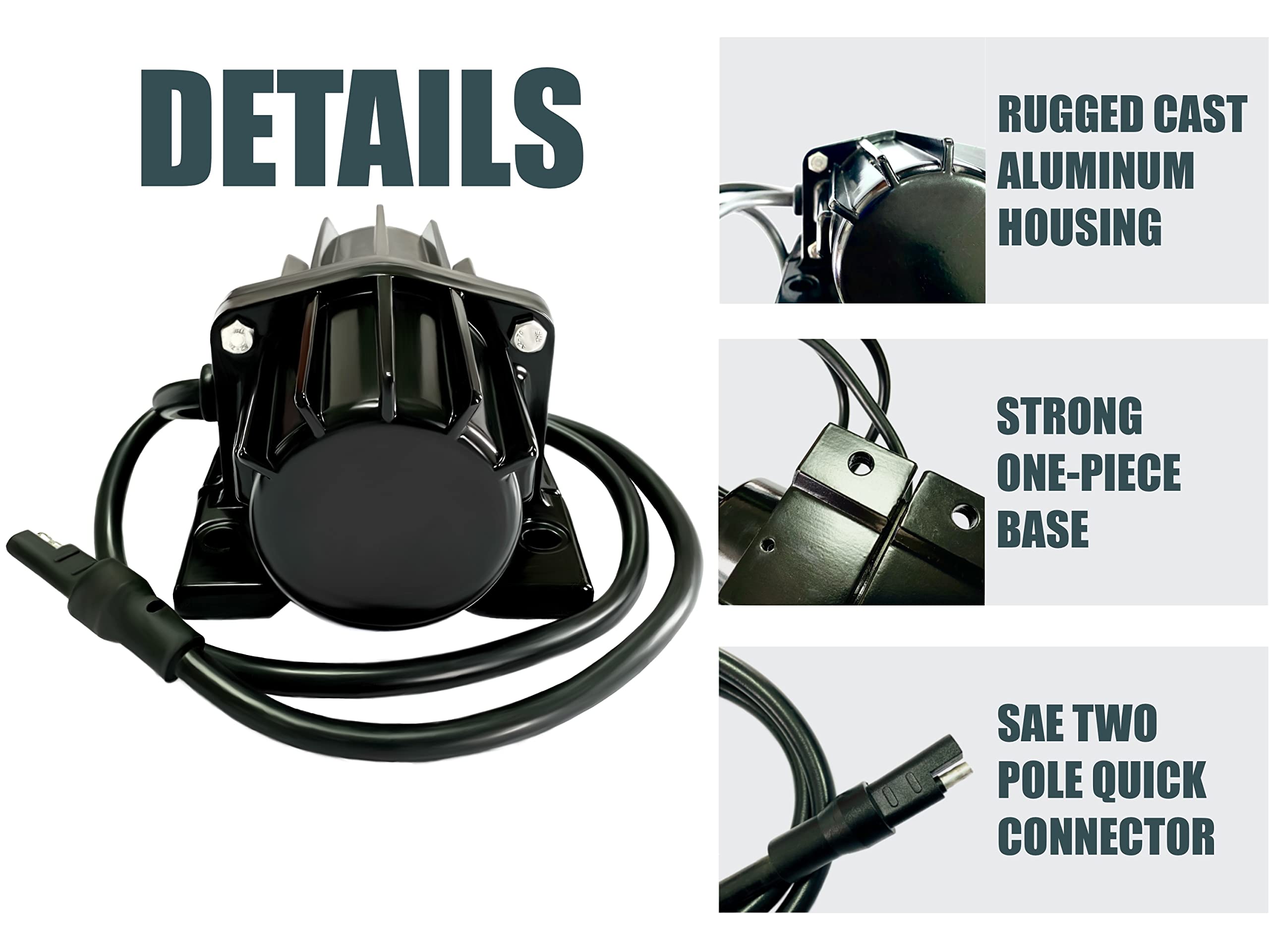 AMBITIONMOTOR VIB200 IP66 sealed body protects against water and dust