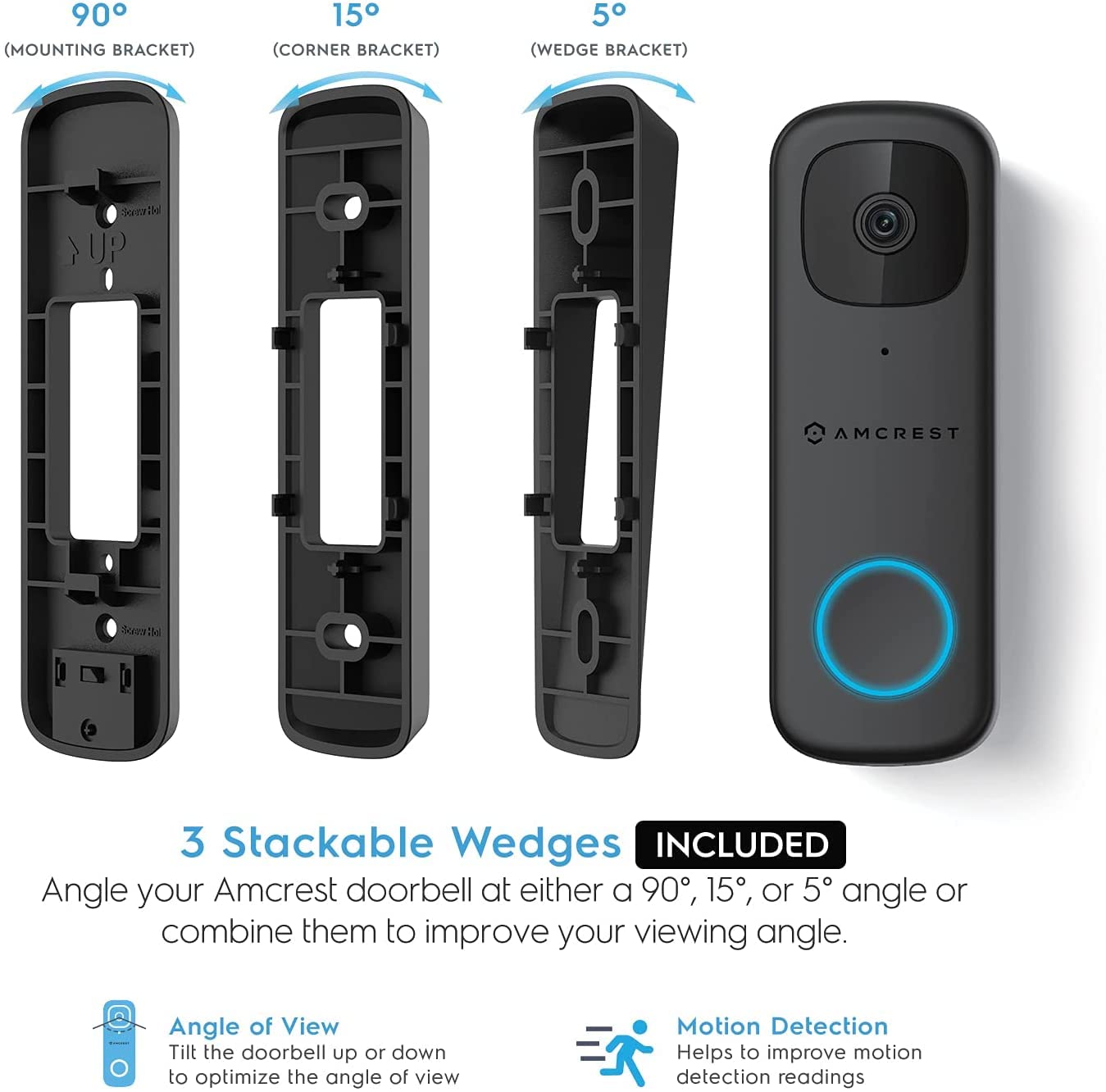 Amcrest AD410 two-way audio lets you speak to visitors remotely.