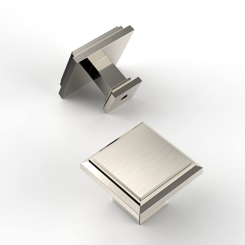 Amerdeco cabinet-knobs-brushed-satin-nickel for easy installation and refreshed dresser look