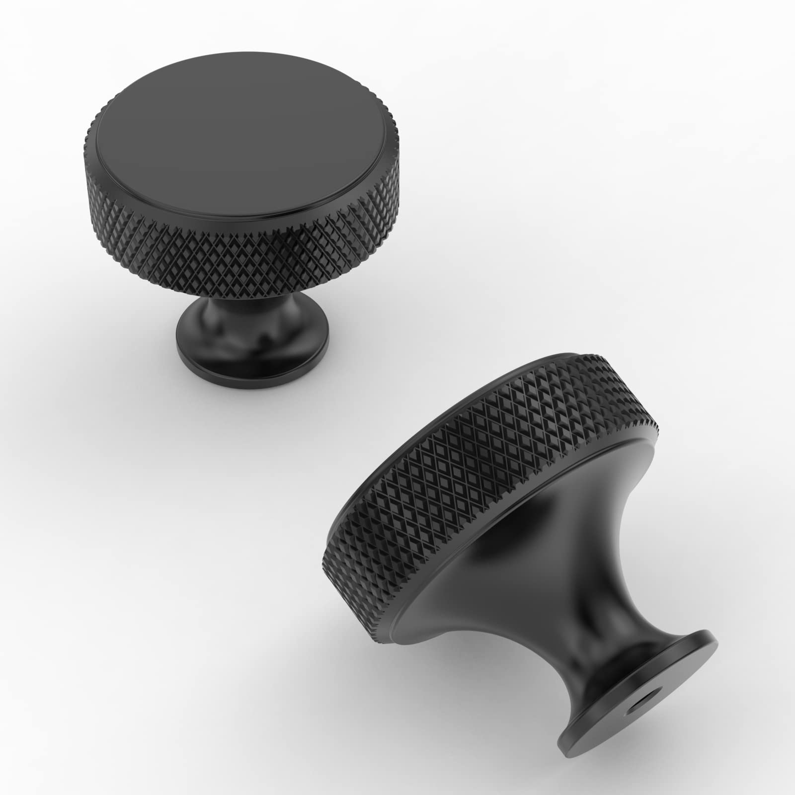 Amerdeco knob side profile showing durable matte finish for long-lasting use.