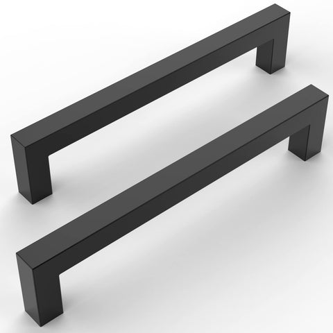 Amerdeco 7-inch handle close-up with matte black finish and smooth edges for grip.