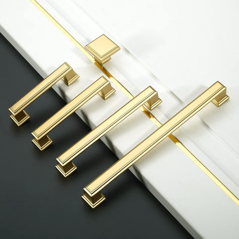 Closeup of Amerdeco brushed brass finish texture showing durable metal and style