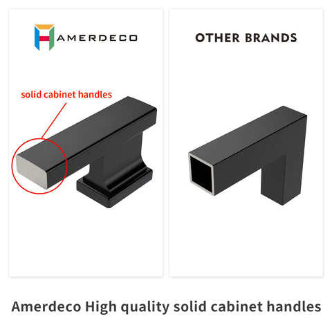 Amerdeco brushed brass handle closeup reveals smooth texture and detail.
