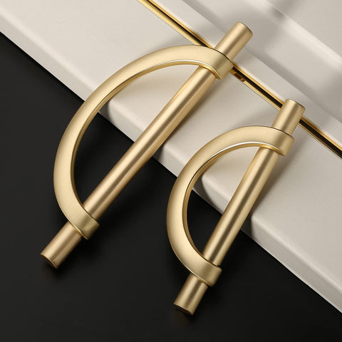 Amerdeco cabinet hardware close-up shows premium brushed finish