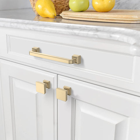 Amerdeco brushed gold dresser knobs pack enhances furniture with subtle luxury
