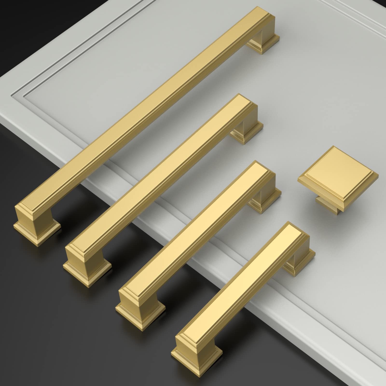Amerdeco brushed gold dresser knobs bring elegant style and grip