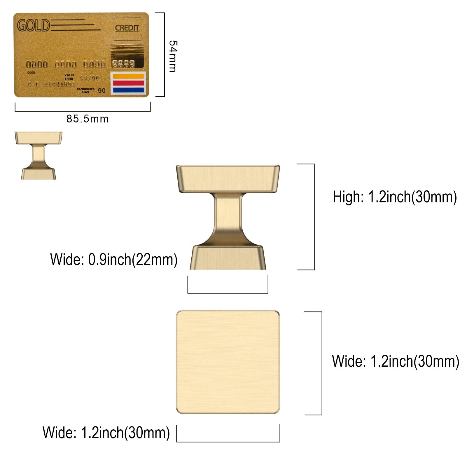 Amerdeco brushed gold kitchen cabinet hardware adds warm modern appeal
