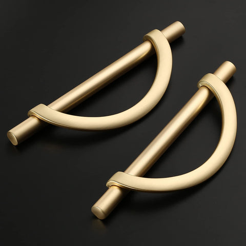 Amerdeco brushed gold kitchen drawer pull for smooth, accessible operation