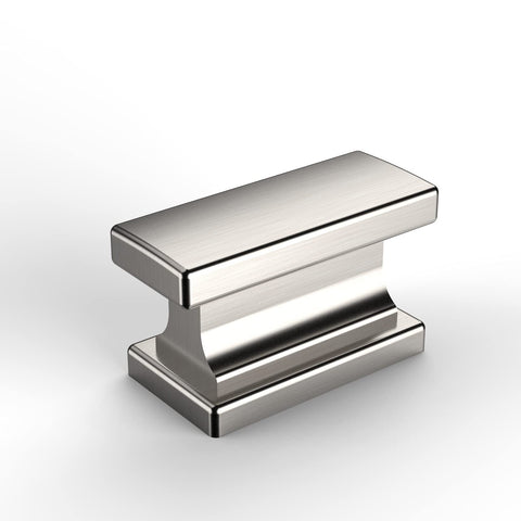 Amerdeco brushed satin nickel cabinet handles, front view, upgrade cabinets with a durable finish.
