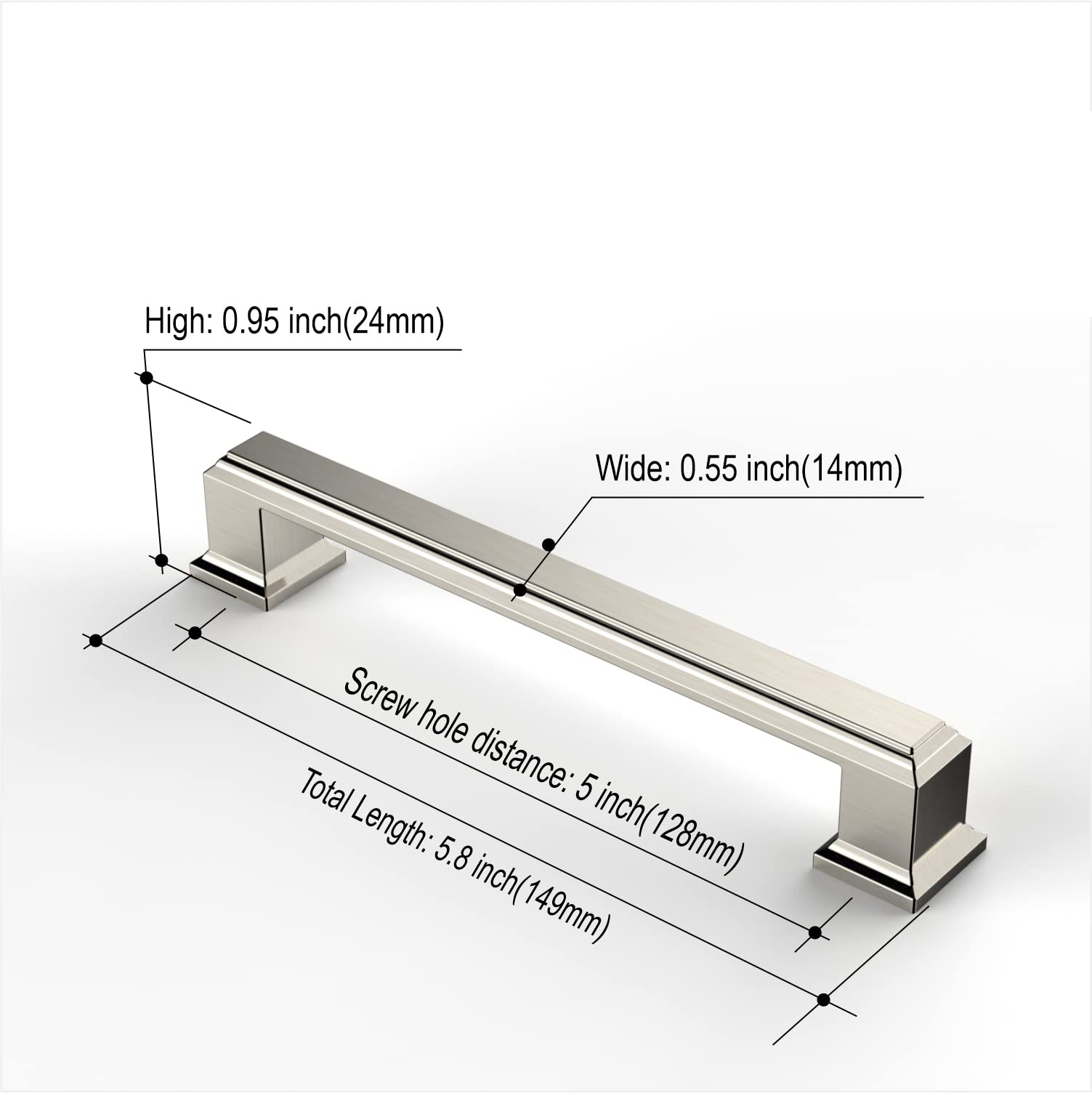 Amerdeco cabinet hardware in brushed nickel adds durable hardware to frequent-use spaces
