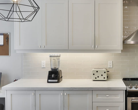 Amerdeco brushed satin nickel handle size specs top view, precise dimensions for a proper fit.
