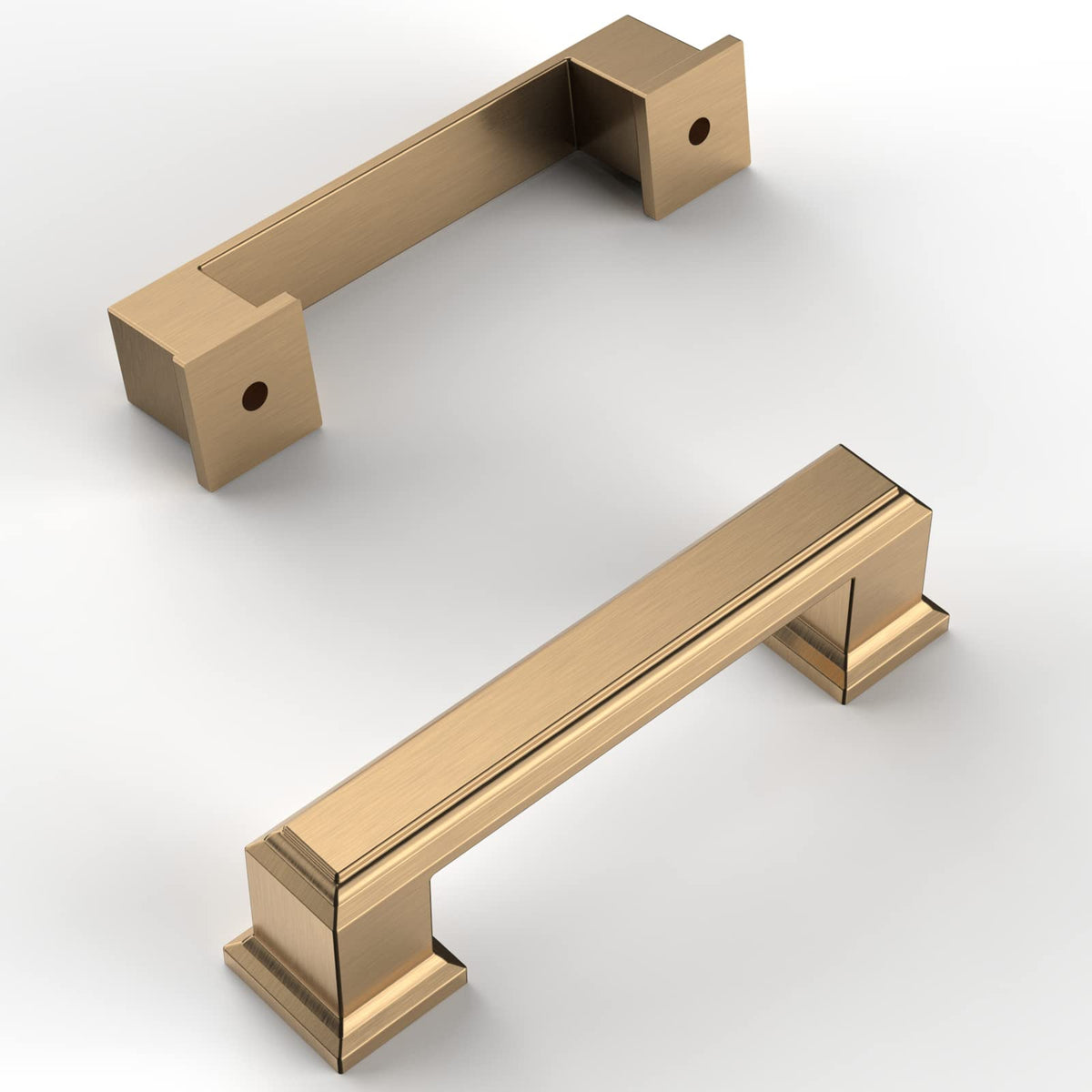Amerdeco champagne bronze cabinet pull 3inch close-up showing sleek finish.