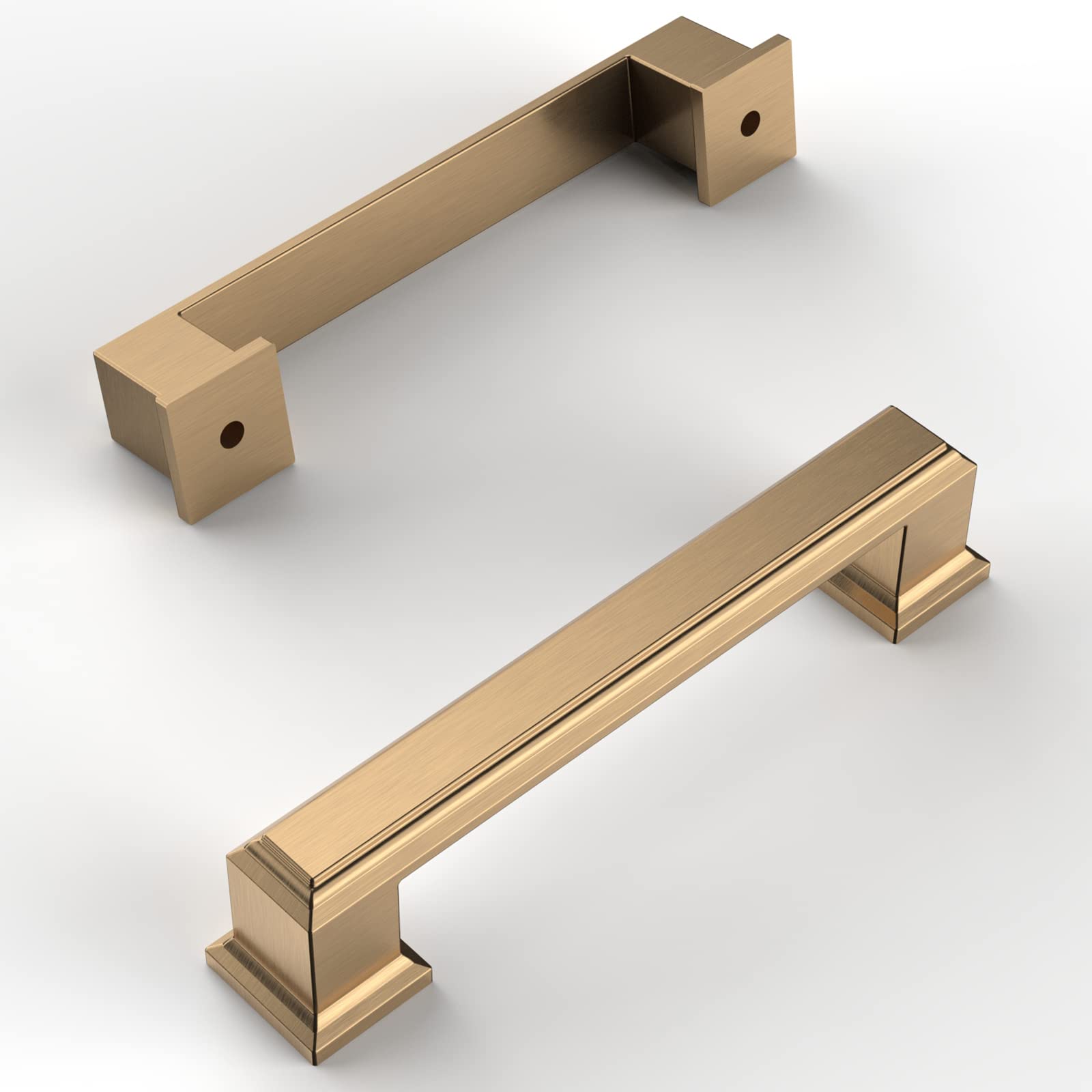 Amerdeco champagne bronze cabinet pull close-up highlighting refined finish for updates