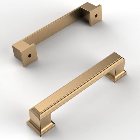 Amerdeco champagne bronze cabinet pull close-up highlighting refined finish for updates