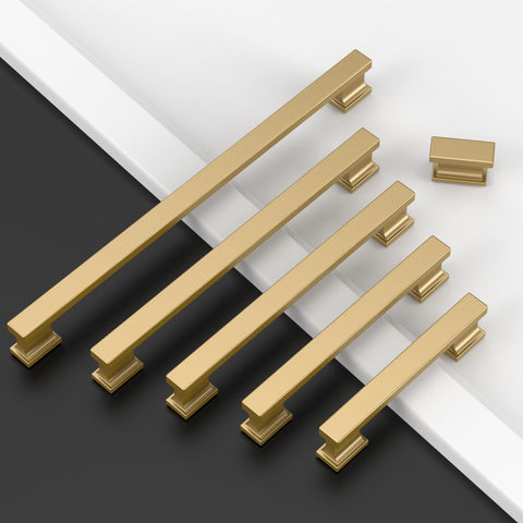 Amerdeco champagne bronze pull side view highlights sleek, durable finish.