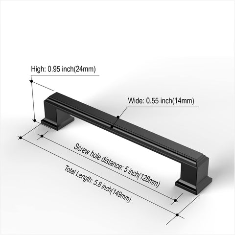 Amerdeco five-inch hole centers dimension detail for precise mounting.