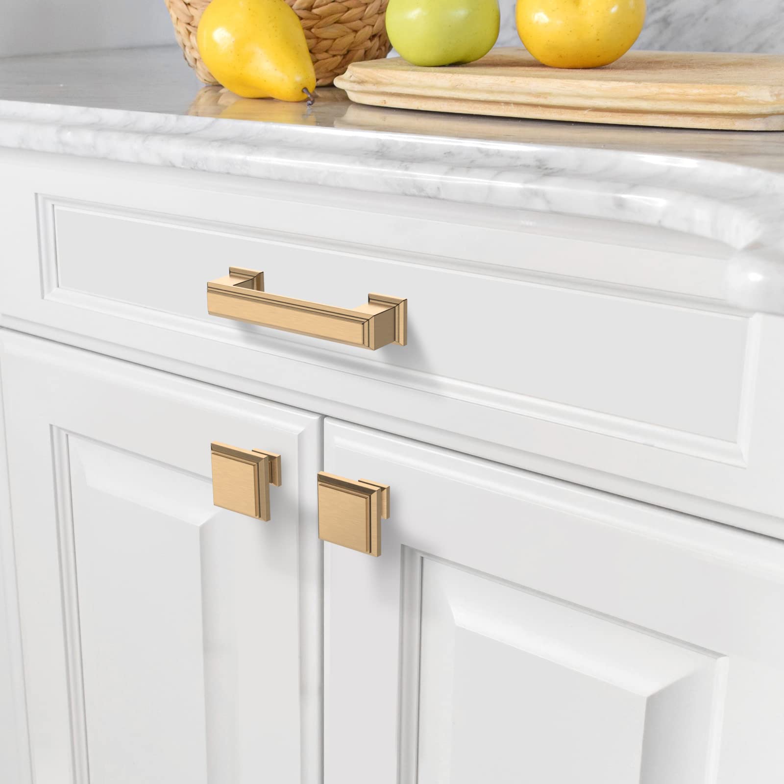 Amerdeco drawer pull installation example for easy mounting.