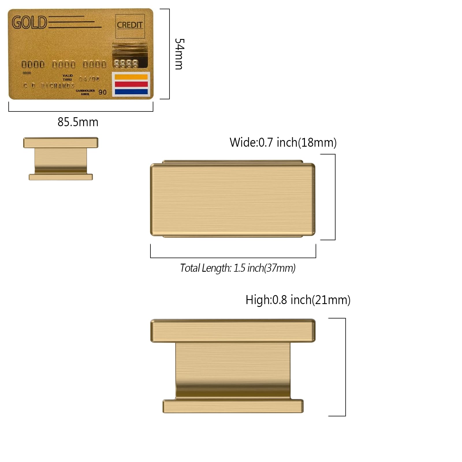 Amerdeco kitchen cabinet upgrade with champagne bronze knobs