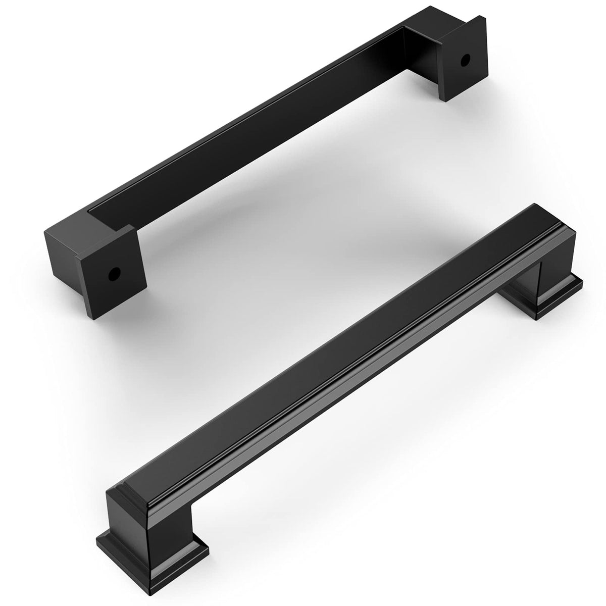 Amerdeco matte black cabinet pulls 5-inch center upgrade kitchen cabinets quickly.